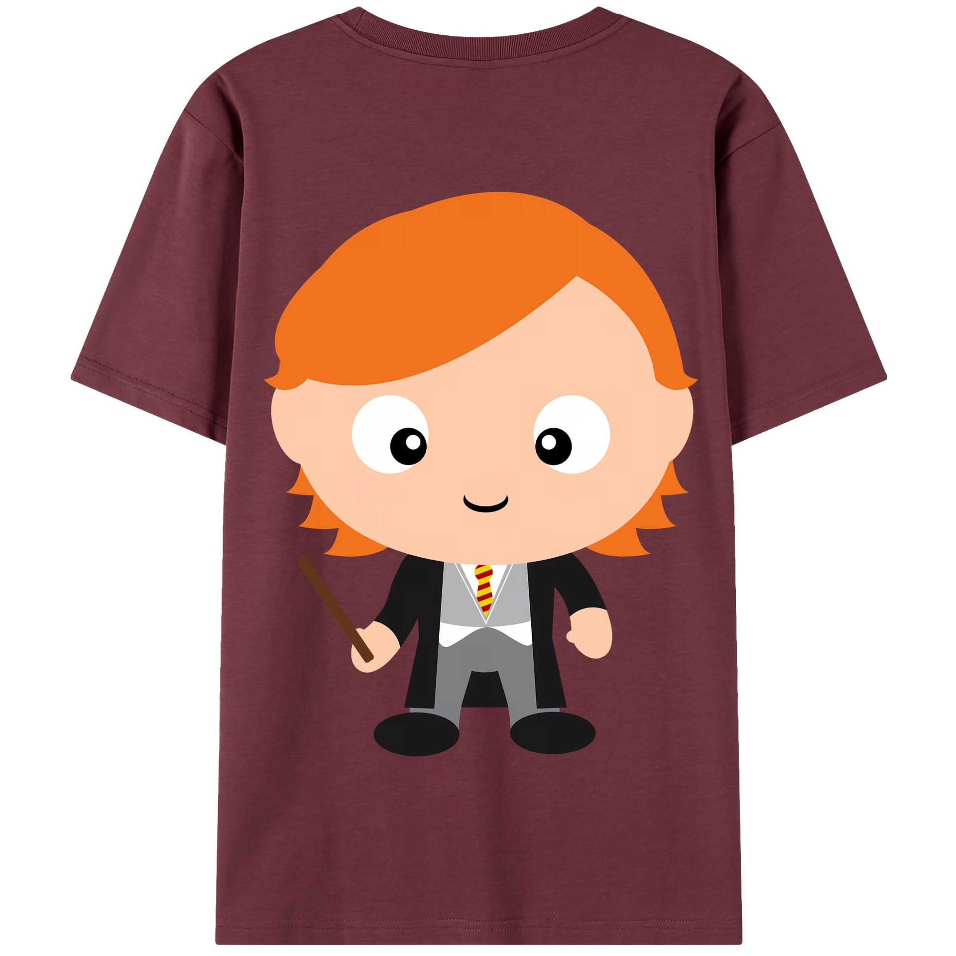 （画像用） Harry Potter ハリー・ポッターシリーズ 綿100％半袖Tシャツ（背面プリント）